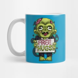 zombie cute free hugs funny Mug